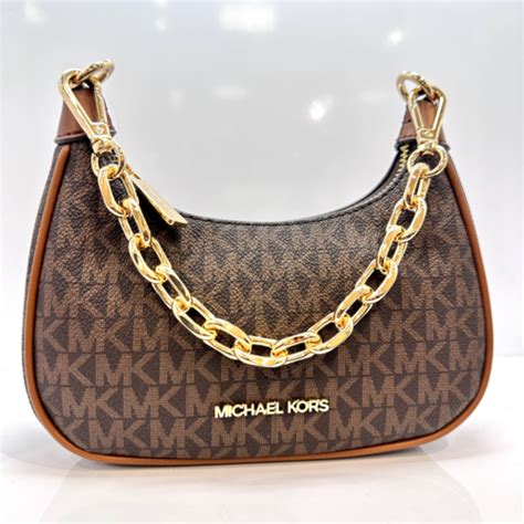 michael kors mini chain bag|Michael Kors pouchette crossbody.